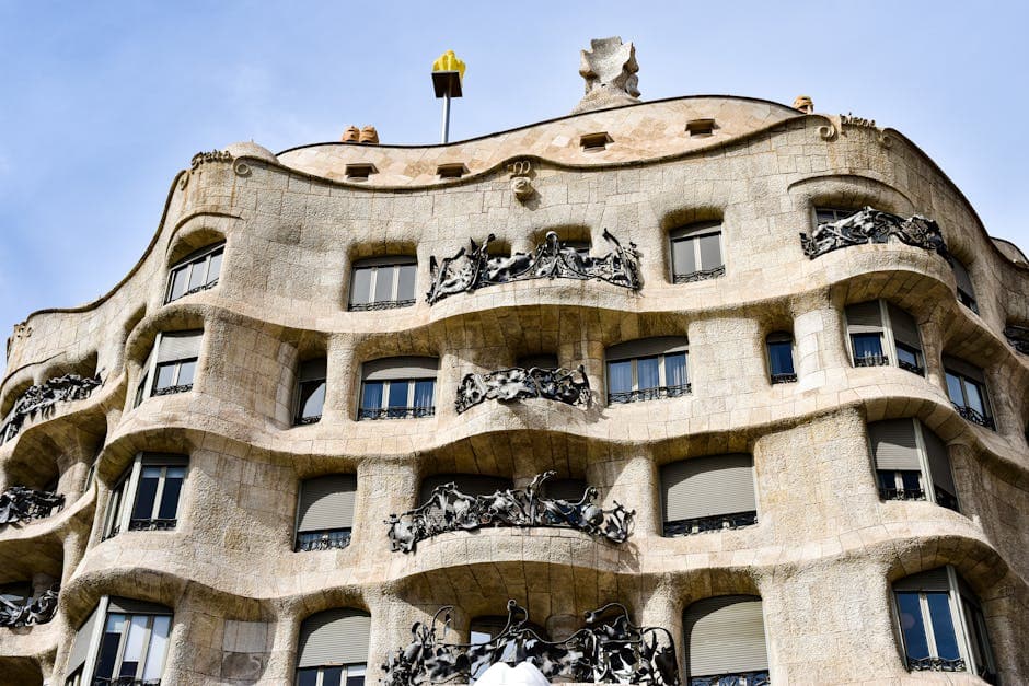 Casa Milà façade detail — Barcelona modernist architecture